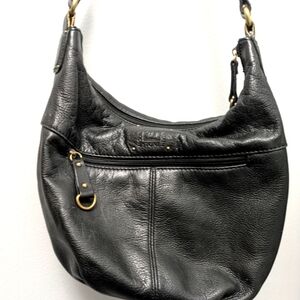 Stone Mountain Leather & Suede Shoulder Bag.  Good Condition.